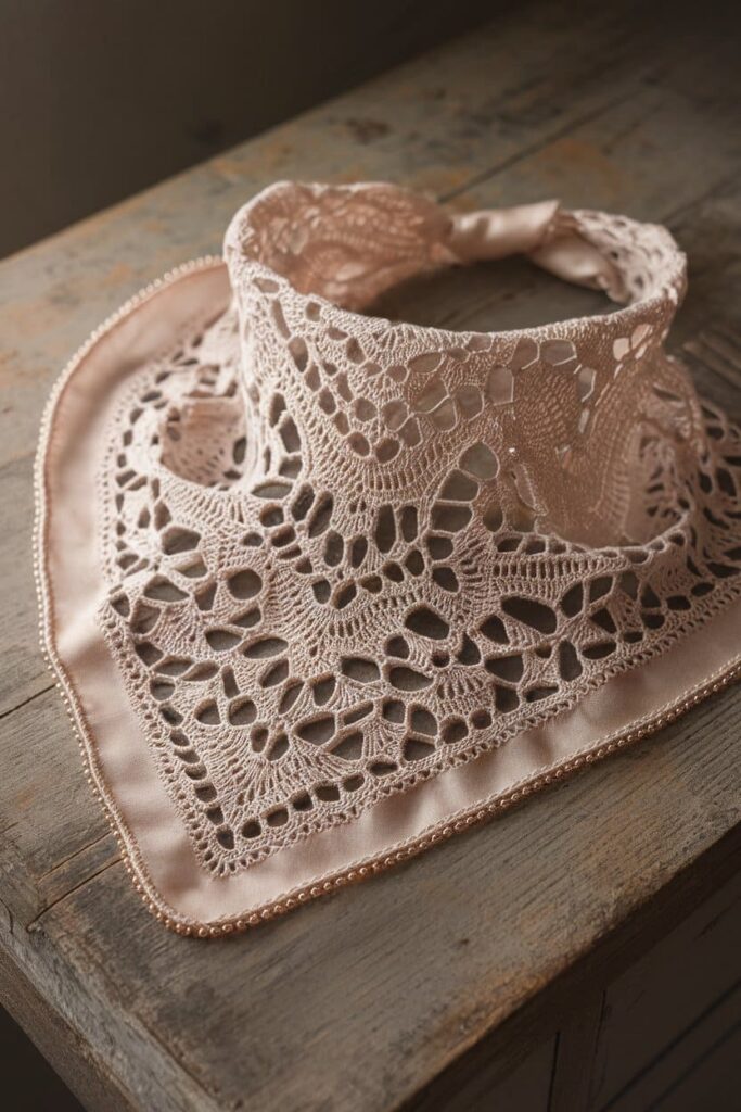 Bead and Lace Kerchief