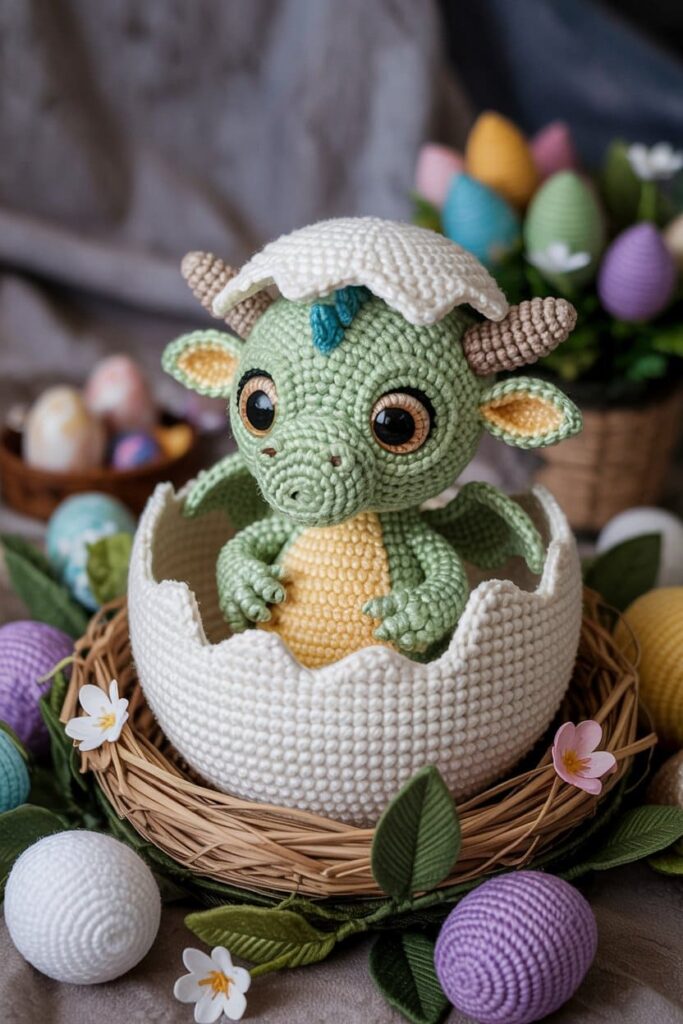 Baby Dragon in an Egg