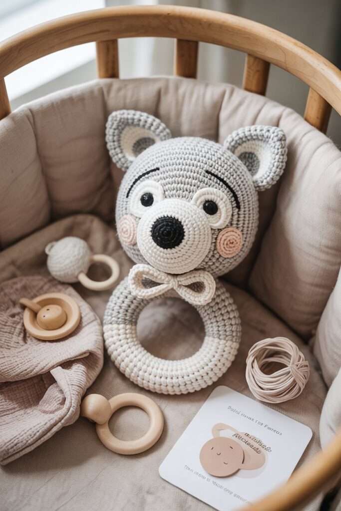 Baby Wolf Rattle