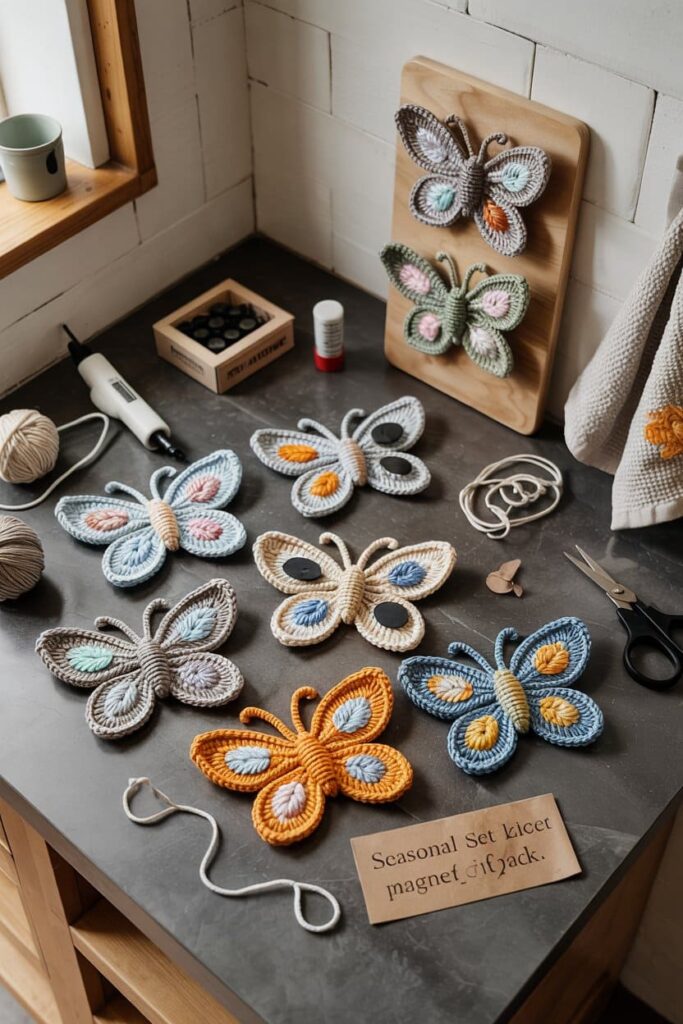 Butterfly Fridge Magnet Set