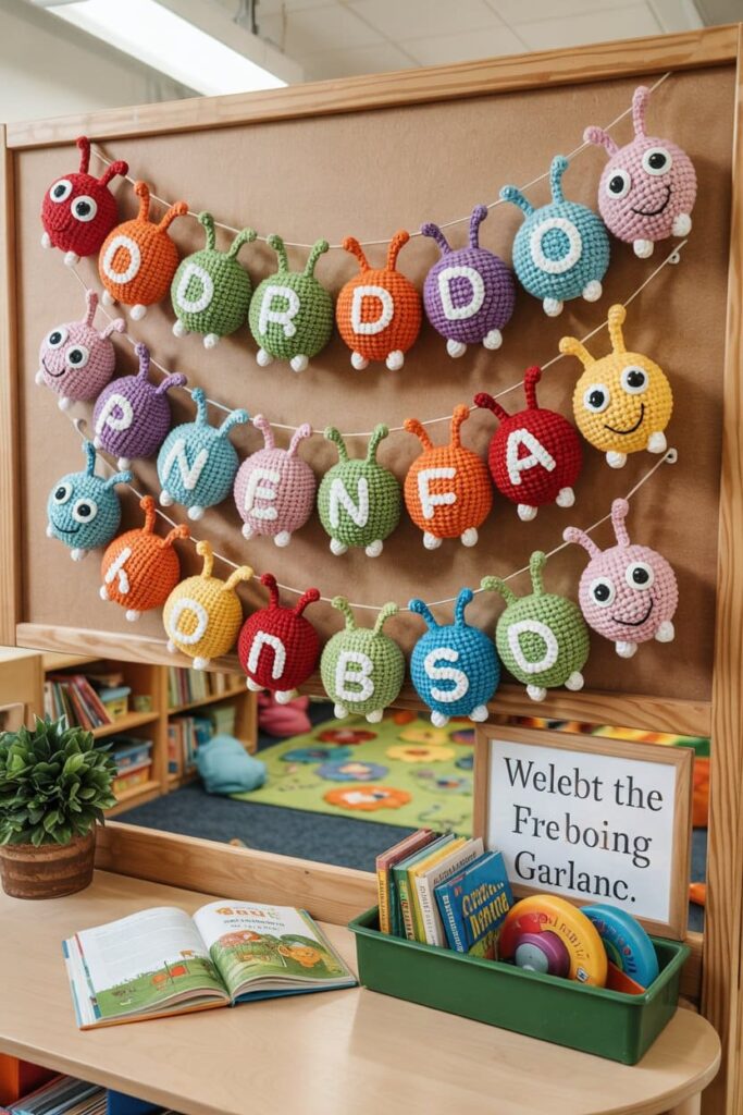 Caterpillar Garland for Classroom Decor