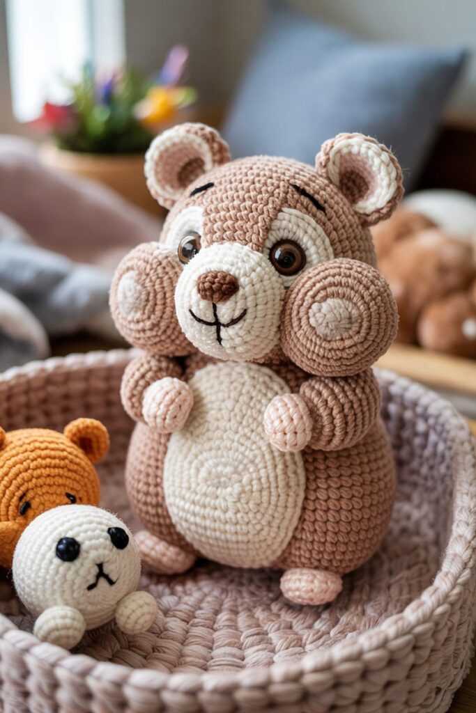 Classic Round Crochet Hamster
