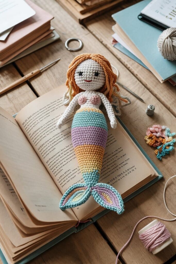 Crochet Mermaid Bookmark