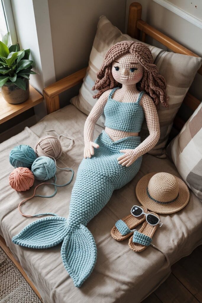 Crochet Mermaid with Everyday Clothes