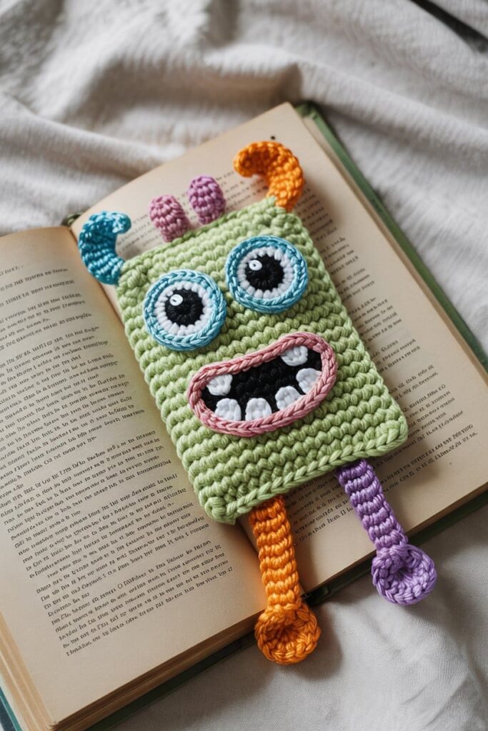Crochet Monster Bookmark