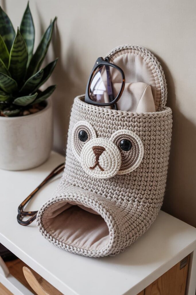 Crochet Seal Glasses Sleeve