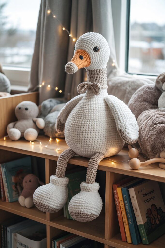 Floppy-Legged Crochet Goose