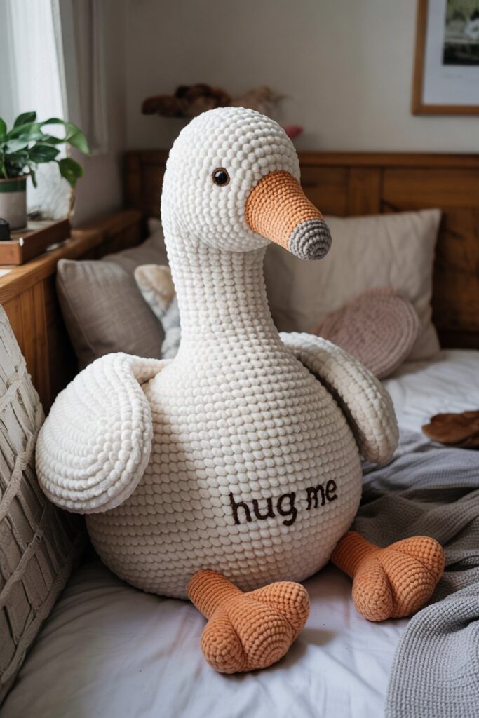 Hug-Me Goose Pillow Toy