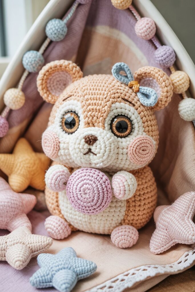 Kawaii Crochet Hamster Plush