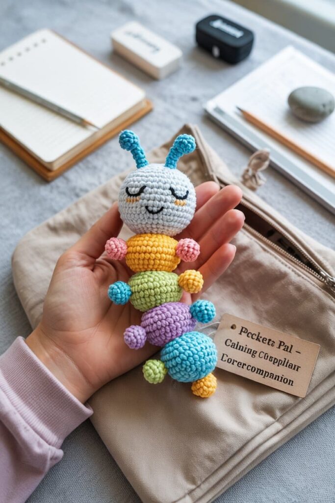 Pocket-Sized Crochet Caterpillar Companion