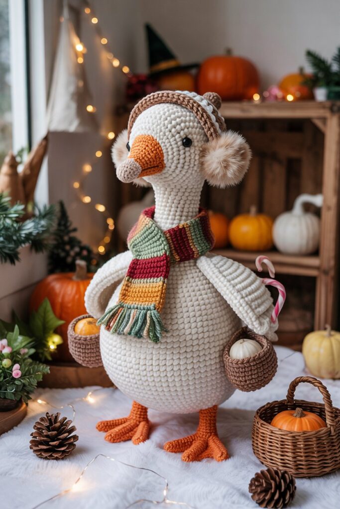 Seasonal Goose with Scarf