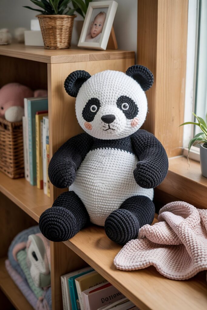 Sleepy Panda Shelf Buddy