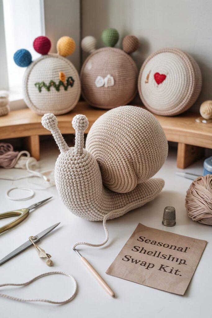 Snail with Removable Shell Cover