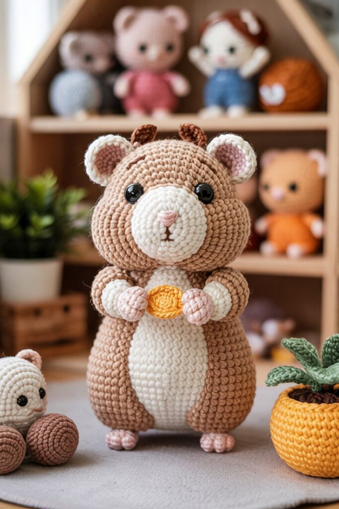 Standing Hamster with Paws